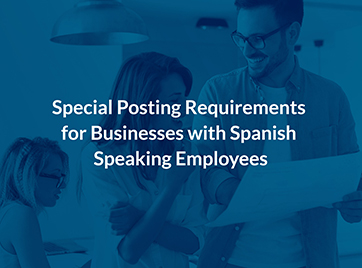 Picture of Special Posting Requirements for Businesses with Spanish Speaking Employees