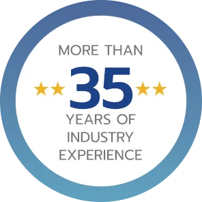 MORE THAN 30 YEARS OF INDUSTRY EXPERIENCE