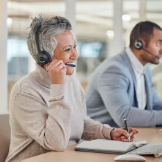 People Answering Calls